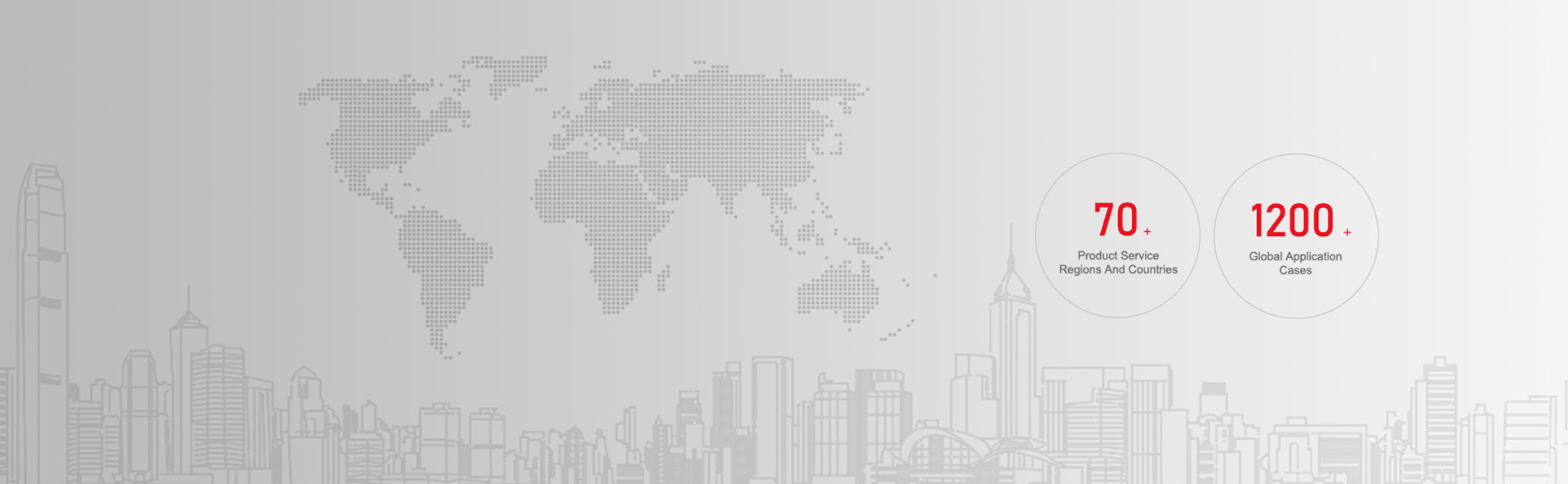 1,200+ projects worldwide<br>Service coverage across 70+ countries <br>and regions